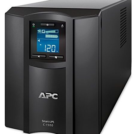 APC 1500VA Smart UPS with SmartConnect, SMC1500C Sinewave UPS Battery Backup, AVR, 120V, Line Interactive Uninterruptible Power Supply