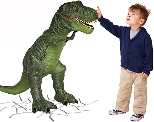 YONGJULE Large Soft Dinosaur Toys- 28" Jumbo Dinosaur Toys for Boys, Realistic Looking Dinosaur, Giant Dinosaur Toys for Kids 3-5, Toddler Dinosaur Toy Gift